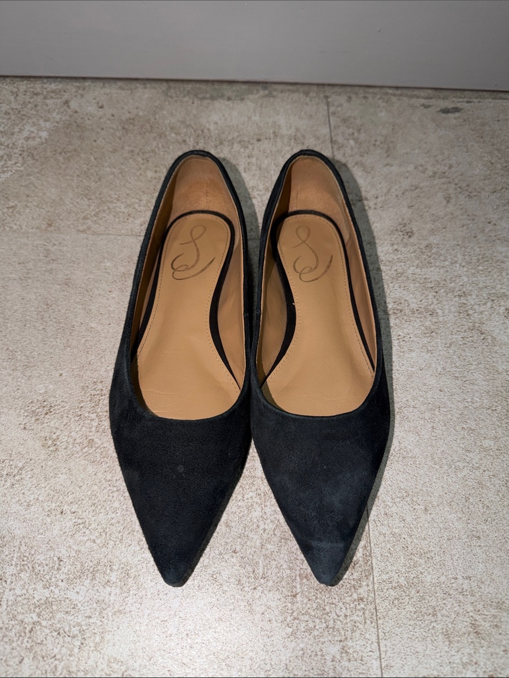 Sam Edelman Black Pointed Toe Flats